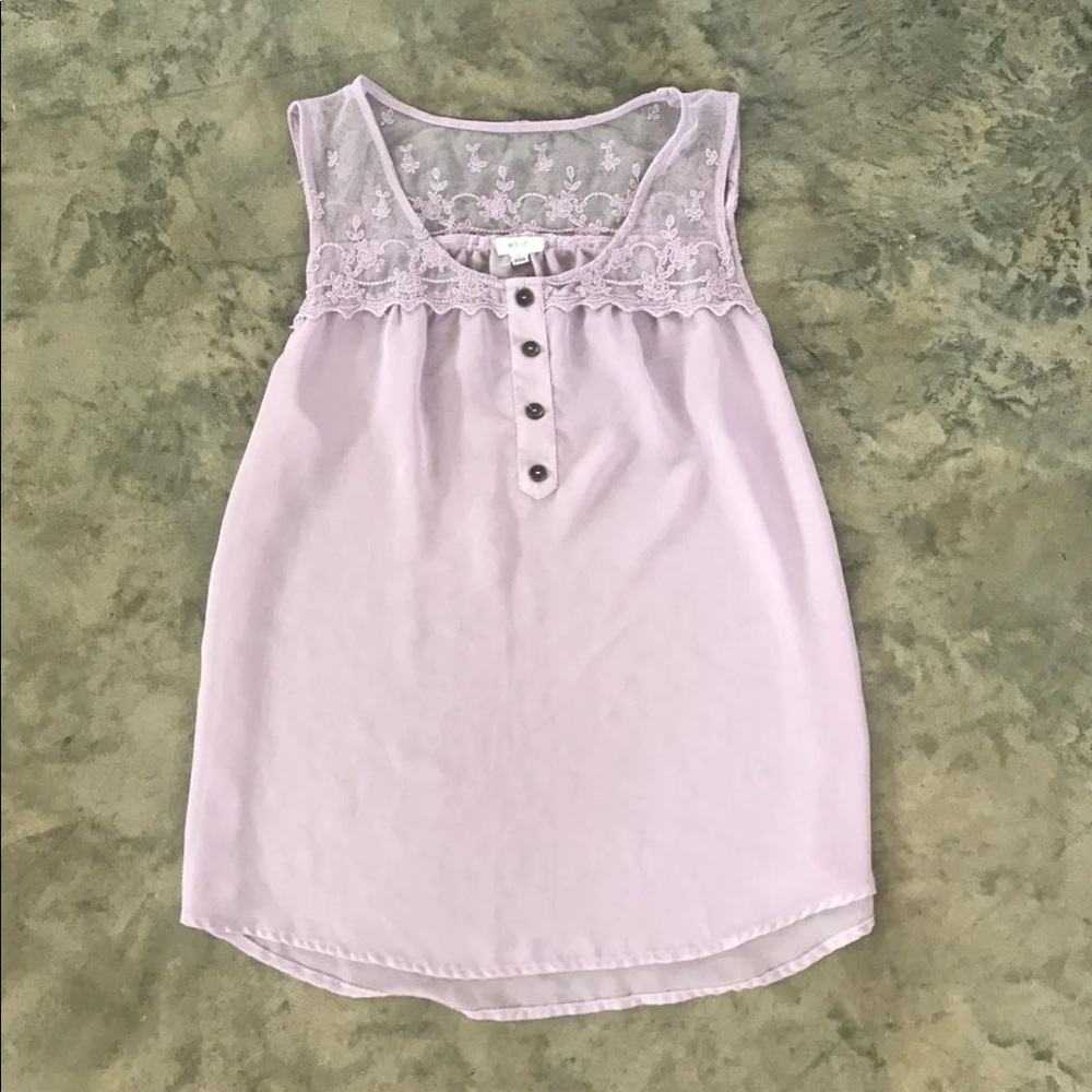 Chiffon Lace Tank/ Sleeveless Top